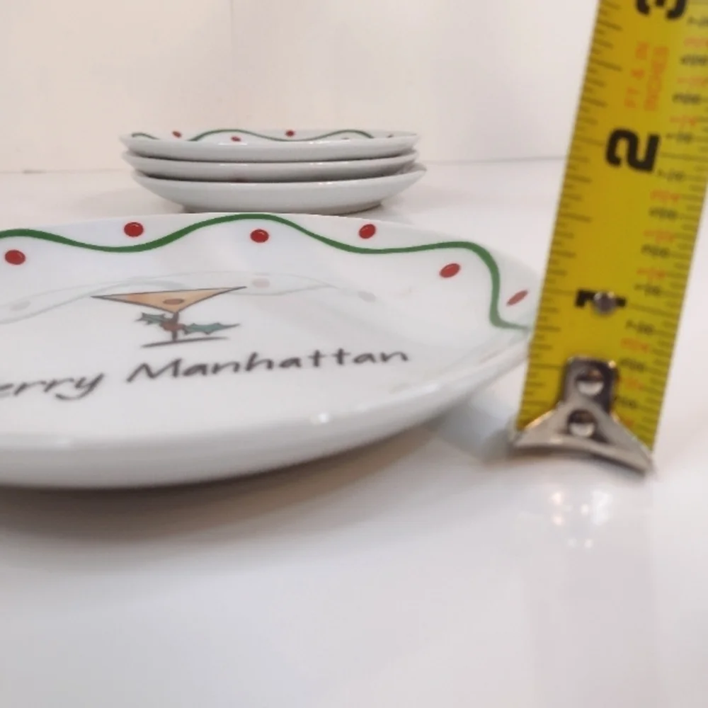 Whimsy Wear Marry Sloshmast! Set of 4 porcelain plates